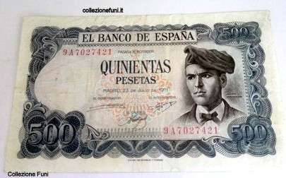 Banconota. Espana Quinientas Pesetas(2)